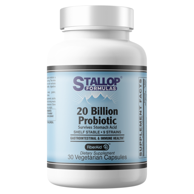 20 Billion Probiotic 30 capsules Stallop Formulas