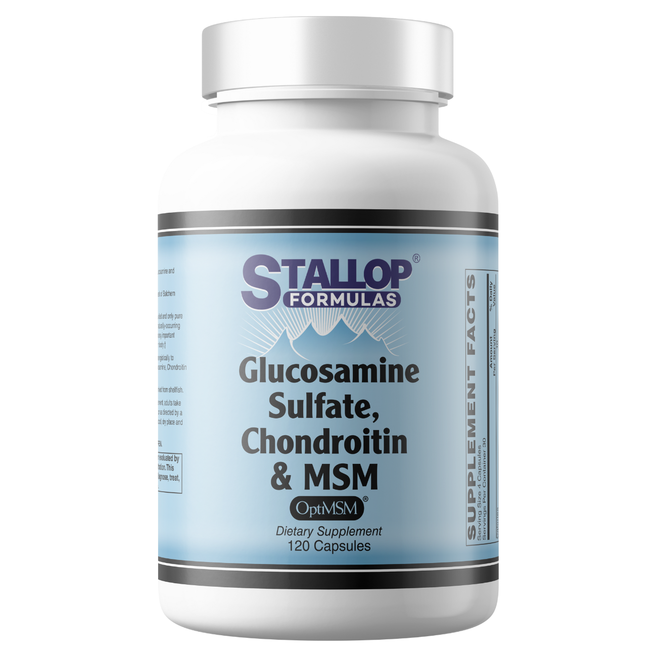 glucosamine-sulfate-chondroitin-msm-120-ct-final Glucosamine Sulfate, Chondroitin and MSM 120 count Stallop Formulas®