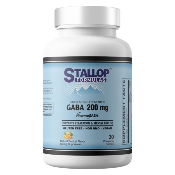 Stallop Formulas Chewable GABA 200mg