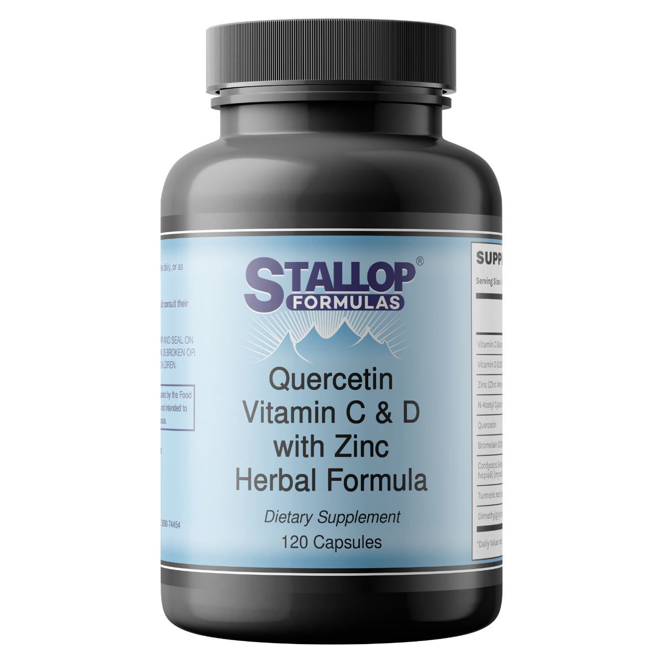 Herbal Formula with Quercetin, Vitamin C, Vitamin D, and Zinc Stallop Formulas 120 Vegetable Capsules