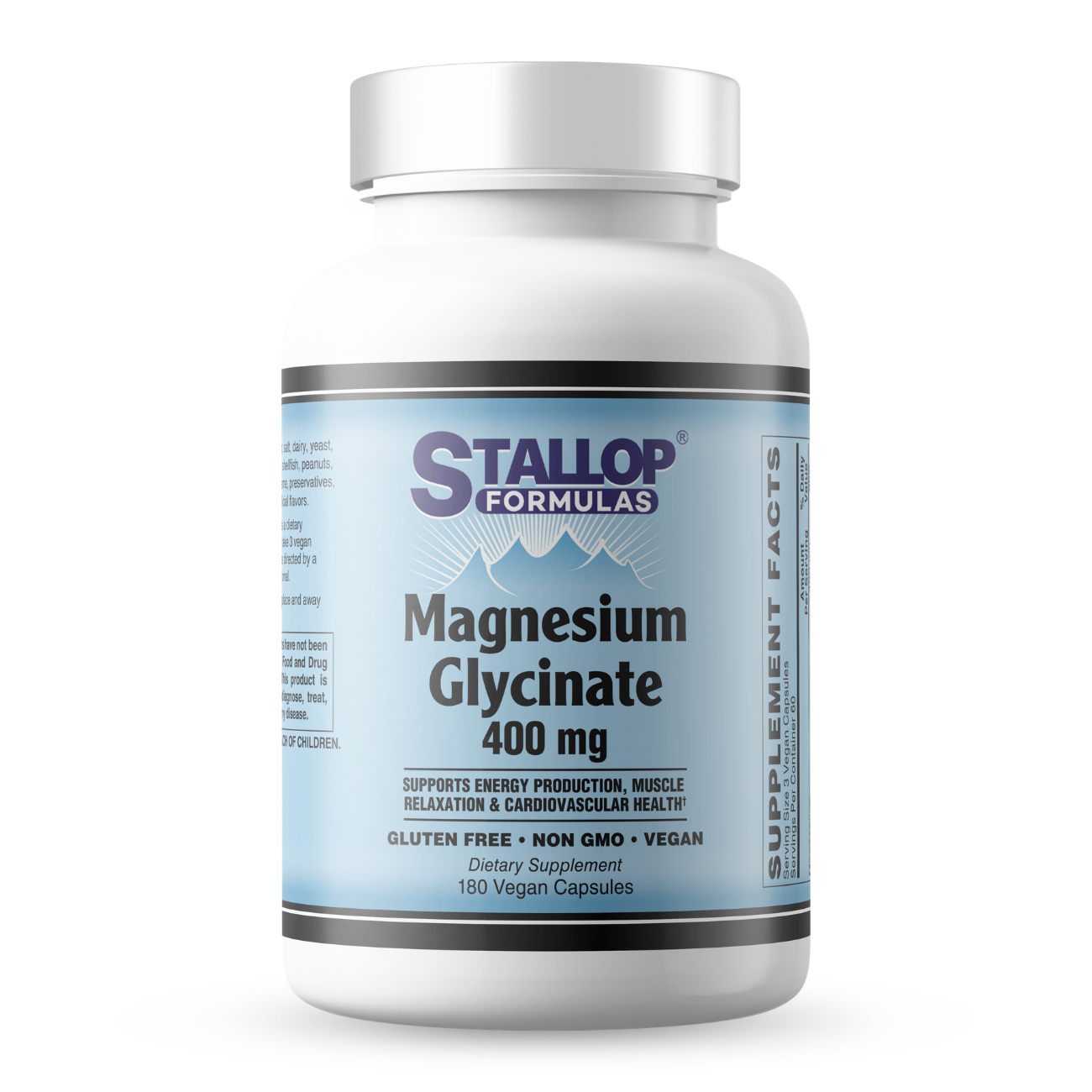 Magnesium Glycinate 180 Capsules Stallop Formulas