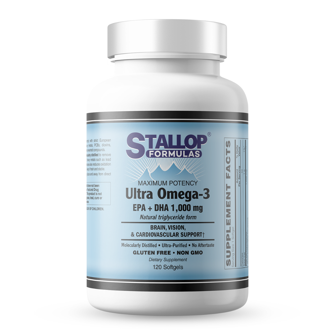 Ultra Omega-3 Fish Oil 120 softgels Stallop Formulas