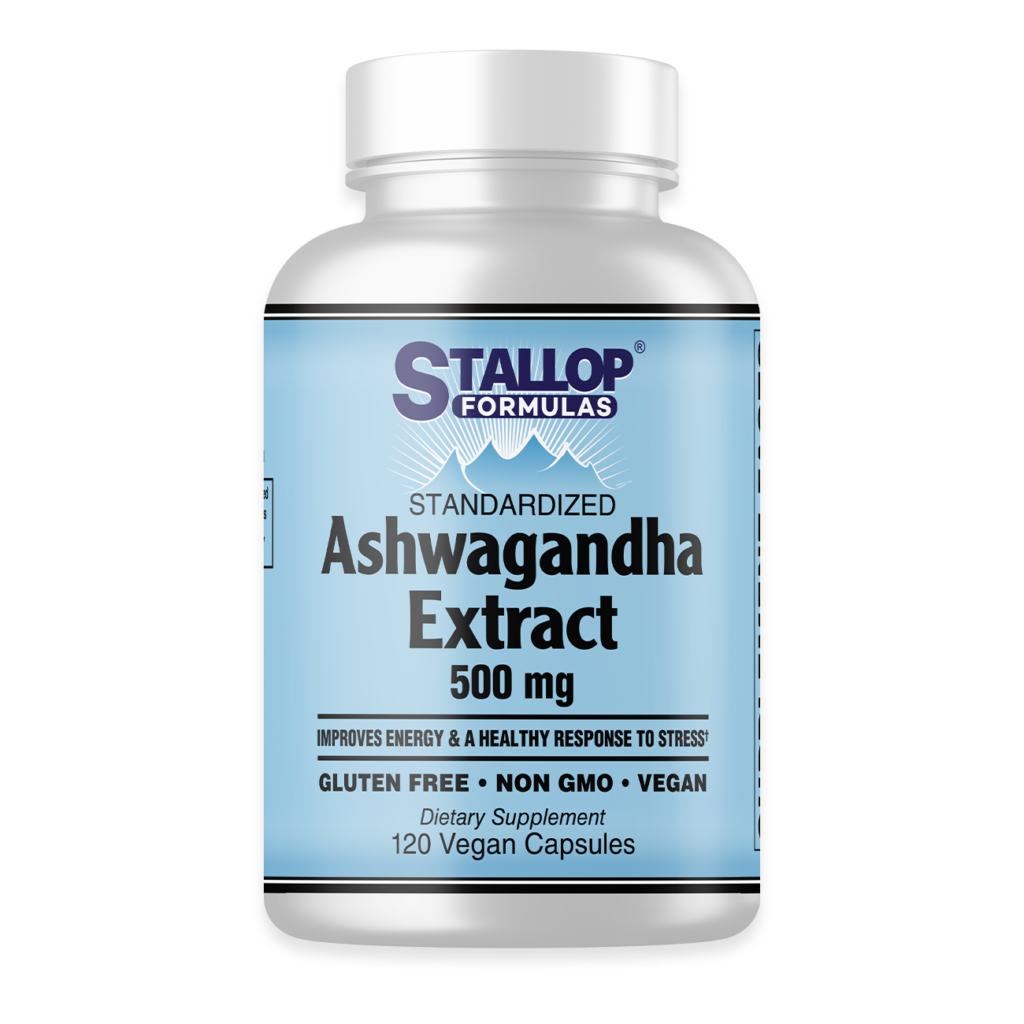 Stallop Formulas ASHWAGANDHA EXTRACT - 500 MG - STANDARDIZED - 120 CAPSULES
