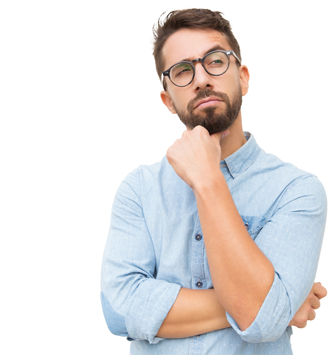 Frequently Asked Questions image of man
