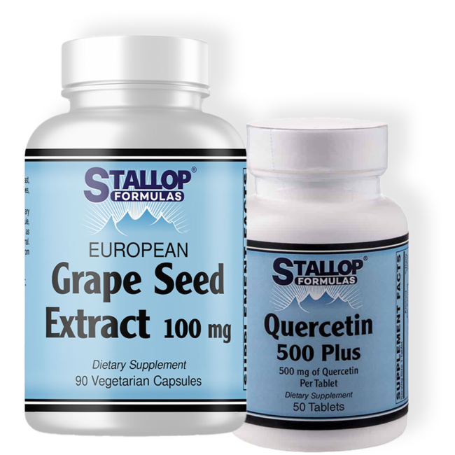 Stallop Formulas YEAR-ROUND SEASONAL & ANTIOXIDANT SUPPORT COMBO with Grape Seed Extract and Quercetin