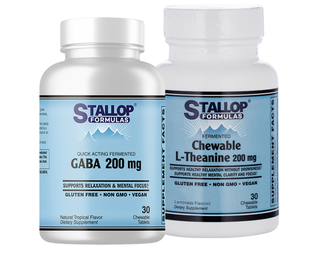 STALLOP FORMULAS HEALTHY RELAXATION SUPPORT COMBO "A" STALLOP FORMULAS Gaba and Chewable L-Theanine