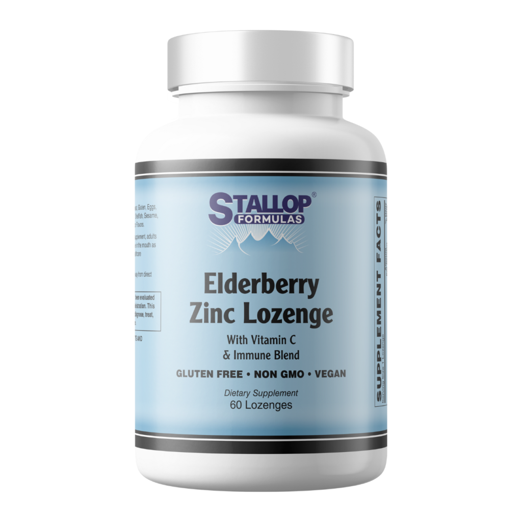 Elderberry Zinc Lozenges 60 count Stallop Formulas®