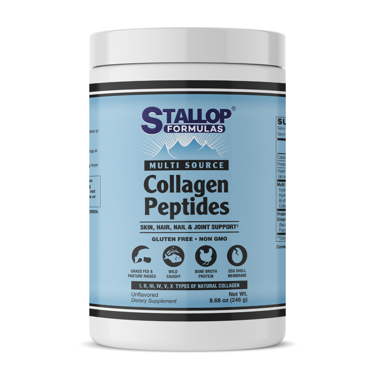 multisource-collagen-8oz-final Stallop Formulas® Multi-Source Collagen Peptides 8.68 oz