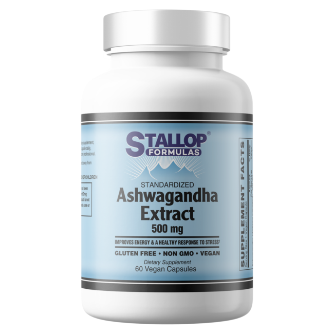 Ashwagandha Extract Standardized 500 mg 60 capsules Stallop Formulas